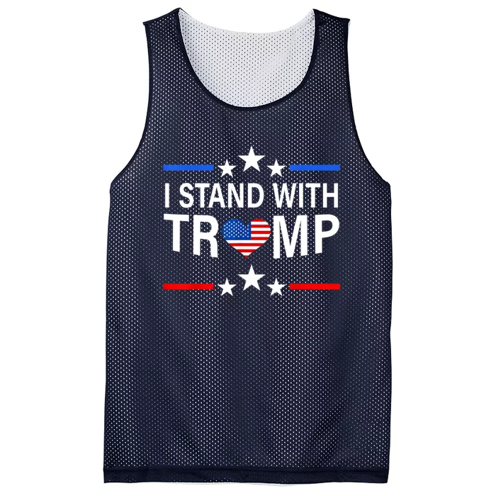 I Stand With Trump Pro Trump Supporter Free Trump Mesh Reversible Basketball Jersey Tank