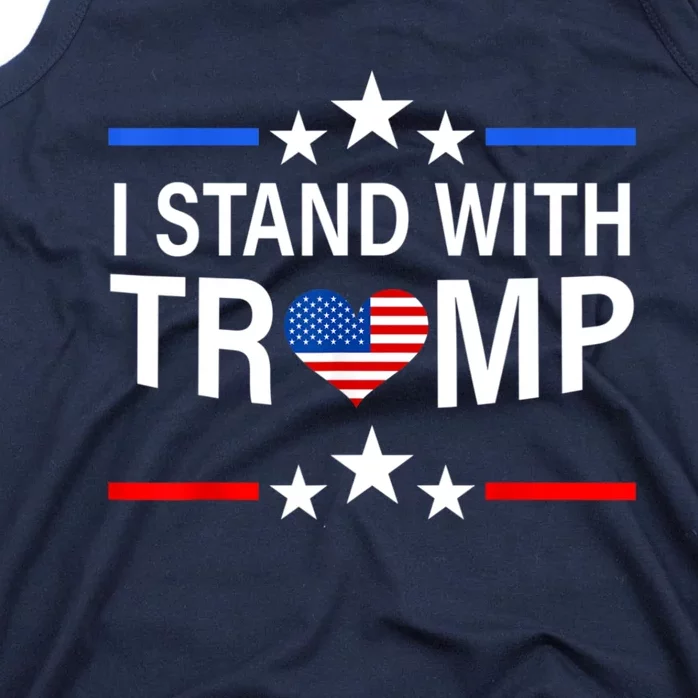 I Stand With Trump Pro Trump Supporter Free Trump Tank Top