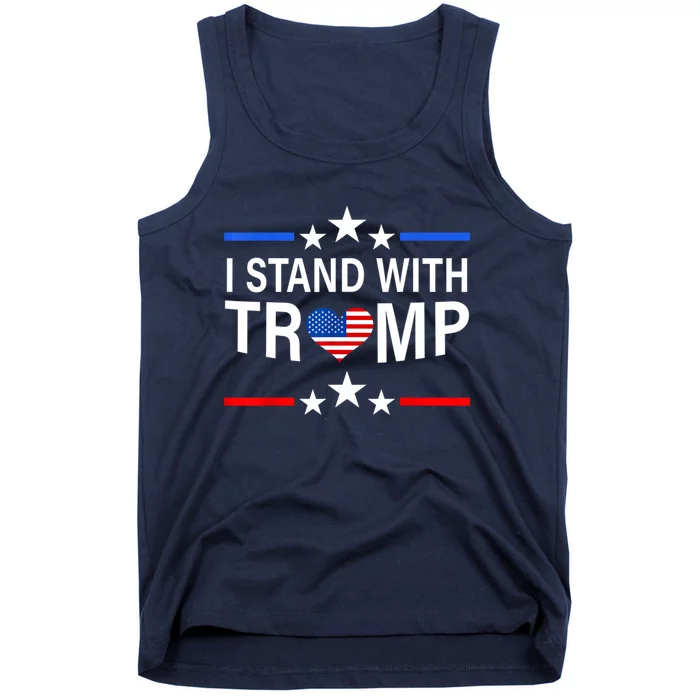 I Stand With Trump Pro Trump Supporter Free Trump Tank Top