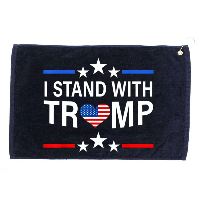 I Stand With Trump Pro Trump Supporter Free Trump Grommeted Golf Towel