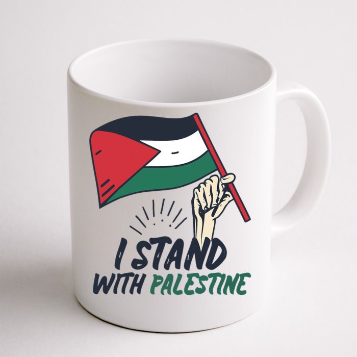 I Stand With Palestine For Their Freedom Free Palestine Front & Back Coffee Mug