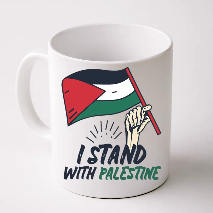 I Stand With Palestine For Their Freedom Free Palestine Front & Back Coffee Mug