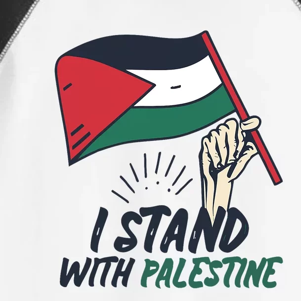 I Stand With Palestine For Their Freedom Free Palestine Toddler Fine Jersey T-Shirt