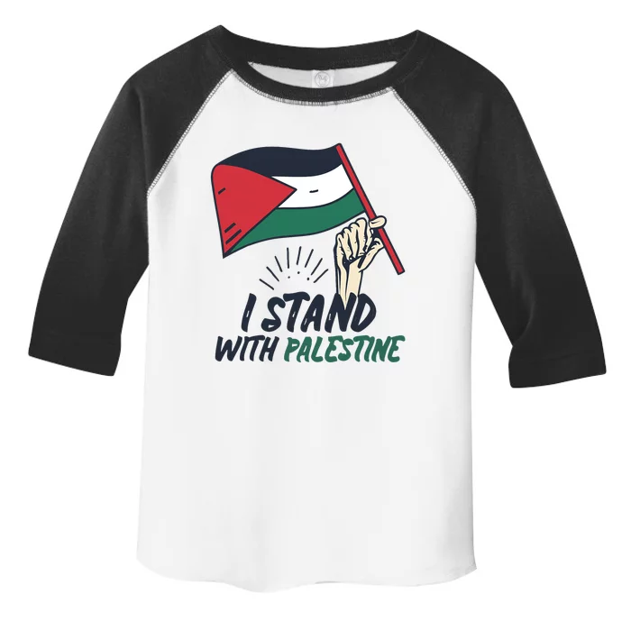 I Stand With Palestine For Their Freedom Free Palestine Toddler Fine Jersey T-Shirt