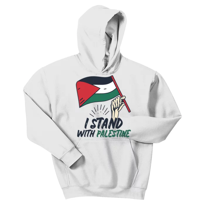 I Stand With Palestine For Their Freedom Free Palestine Kids Hoodie