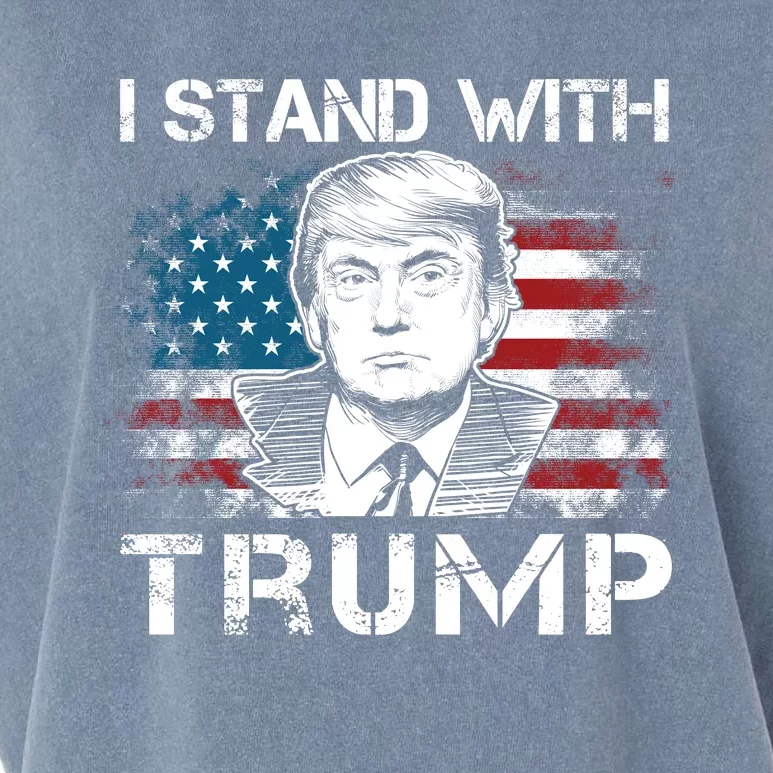 I Stand With Trump Pro Trump Supporter Free Trump Garment-Dyed Women's Muscle Tee