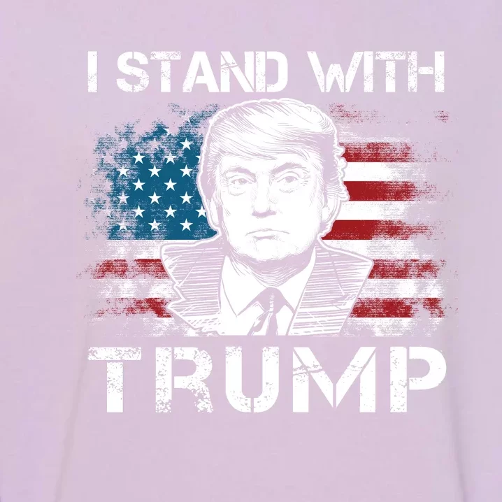 I Stand With Trump Pro Trump Supporter Free Trump Garment-Dyed Sweatshirt