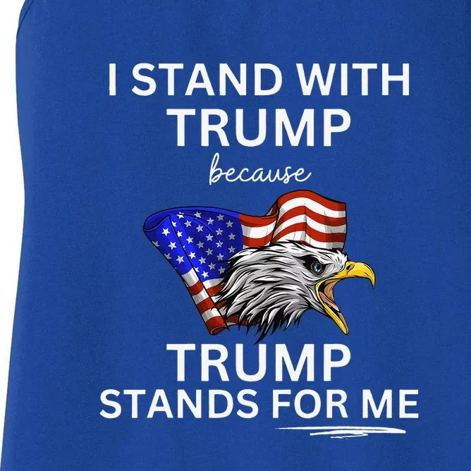 I Stand With Trump Women's Racerback Tank