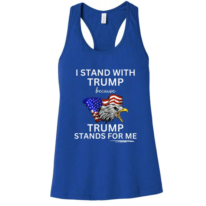 I Stand With Trump Women's Racerback Tank