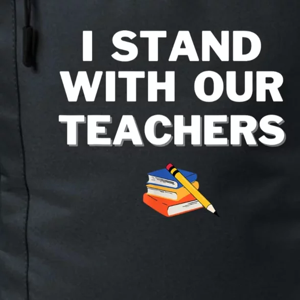 I Stand With Our Teachers & Stand Against Book Banning Daily Commute Backpack