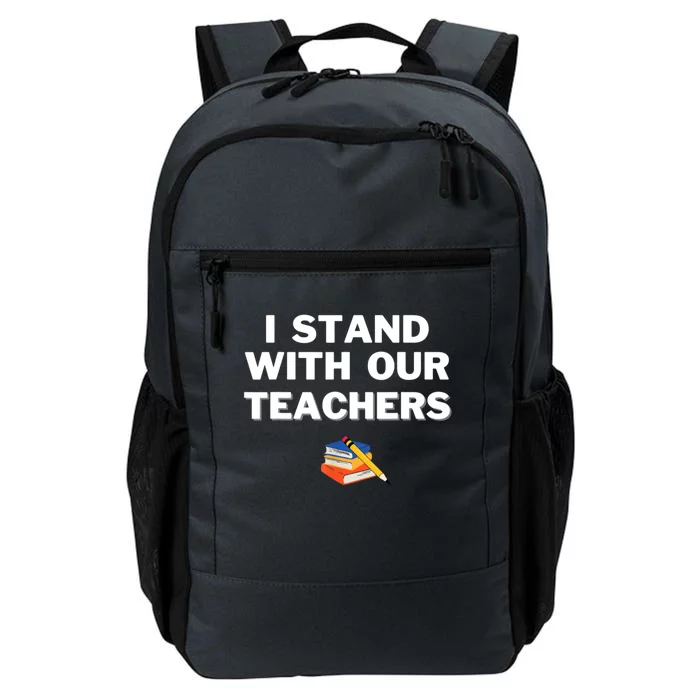 I Stand With Our Teachers & Stand Against Book Banning Daily Commute Backpack