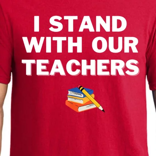 I Stand With Our Teachers & Stand Against Book Banning Pajama Set