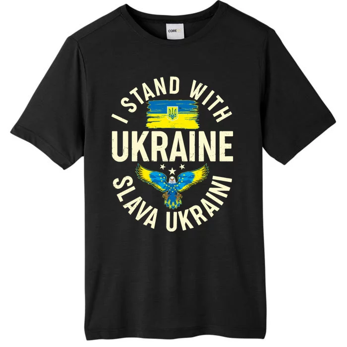 I Stand With Ukraine Slava Ukraini ChromaSoft Performance T-Shirt