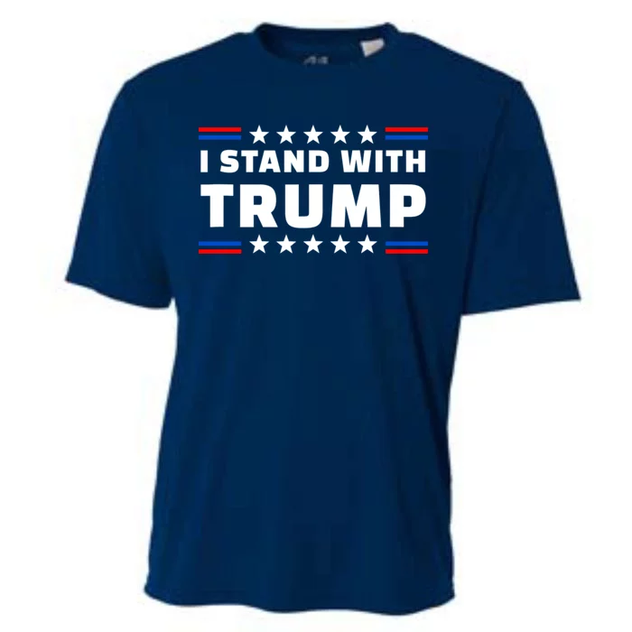 I Stand With Trump Pro Trump Supporter Free Trump Cooling Performance Crew T-Shirt