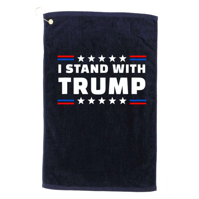 I Stand With Trump Pro Trump Supporter Free Trump Platinum Collection Golf Towel