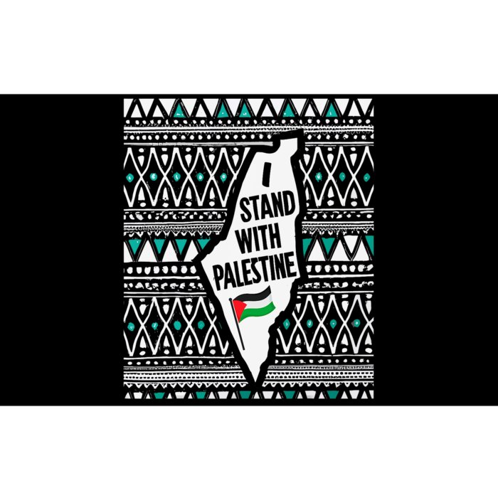 I Stand With Palestine Quote A Free Palestine Design Bumper Sticker