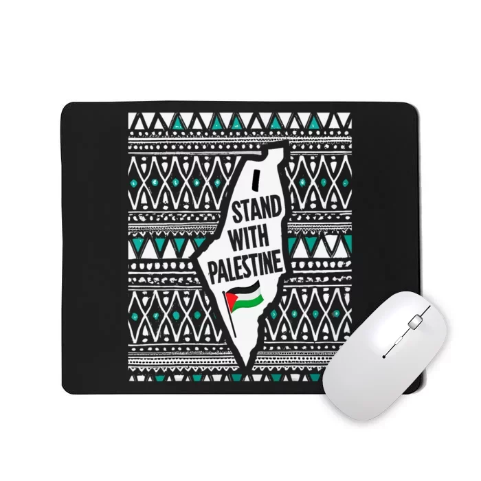 I Stand With Palestine Quote A Free Palestine Design Mousepad