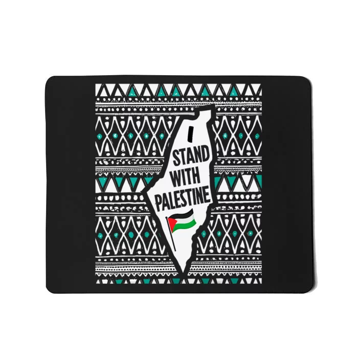 I Stand With Palestine Quote A Free Palestine Design Mousepad