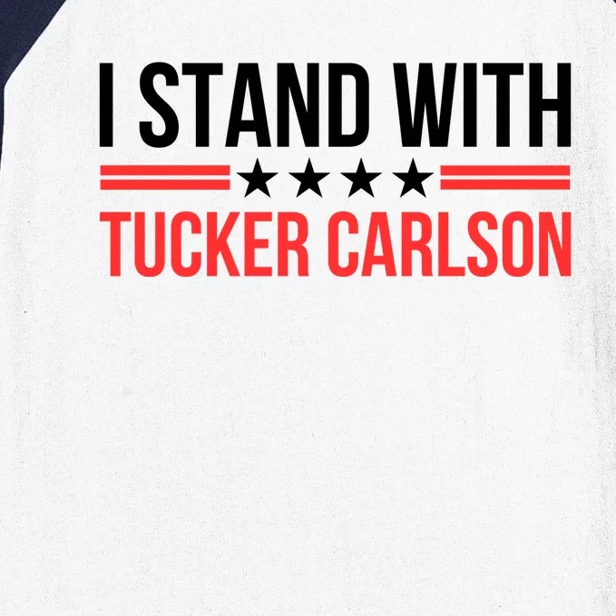 I Stand With Tucker Carlson Baseball Sleeve Shirt