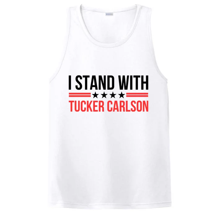 I Stand With Tucker Carlson Performance Tank