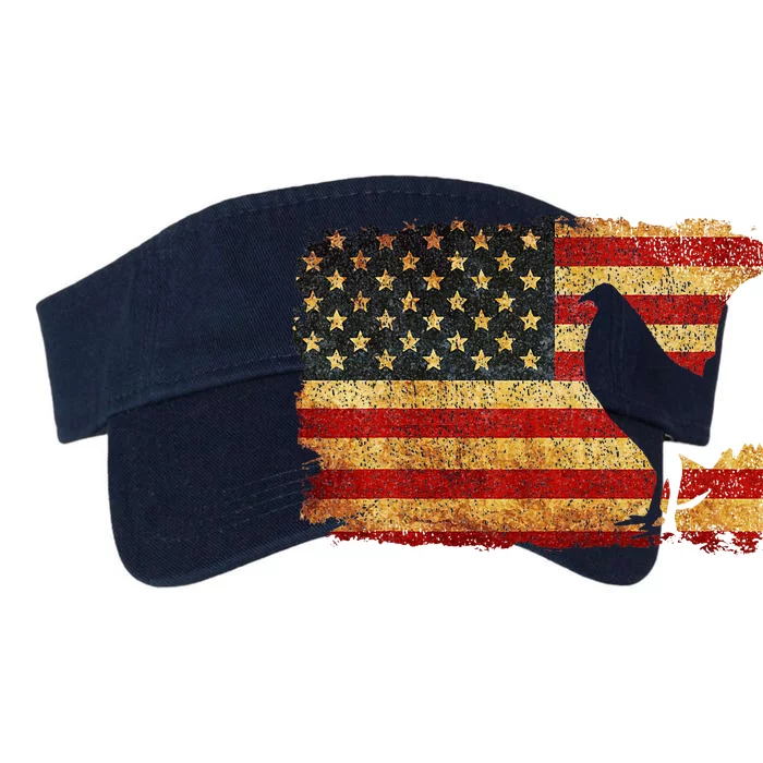 I Stand With Trump American Flag Trump Indicted Valucap Bio-Washed Visor