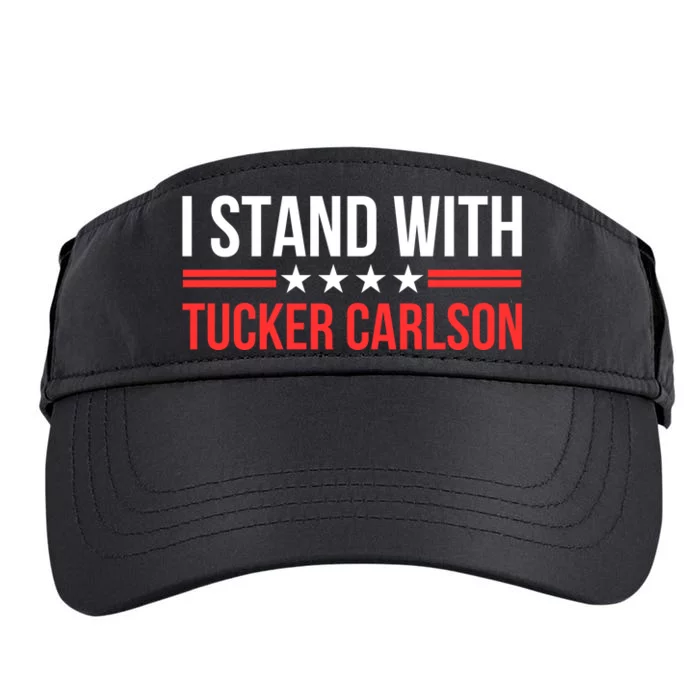 I Stand With Tucker Carlson Adult Drive Performance Visor