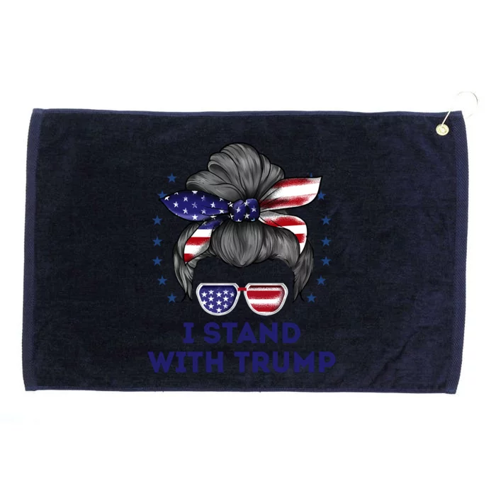 I Stand With Trump Grommeted Golf Towel