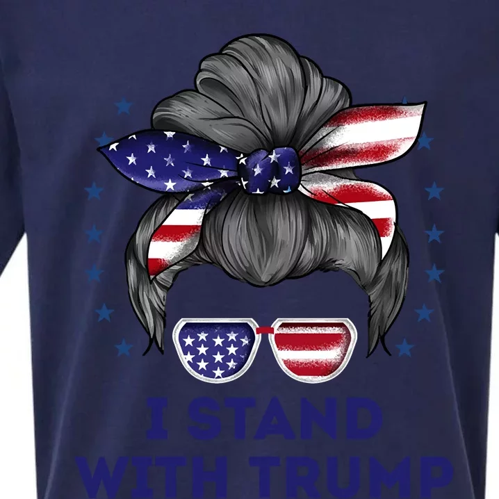 I Stand With Trump Sueded Cloud Jersey T-Shirt