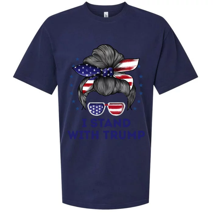 I Stand With Trump Sueded Cloud Jersey T-Shirt