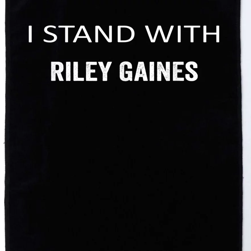 I Stand With Riley Gaines Platinum Collection Golf Towel