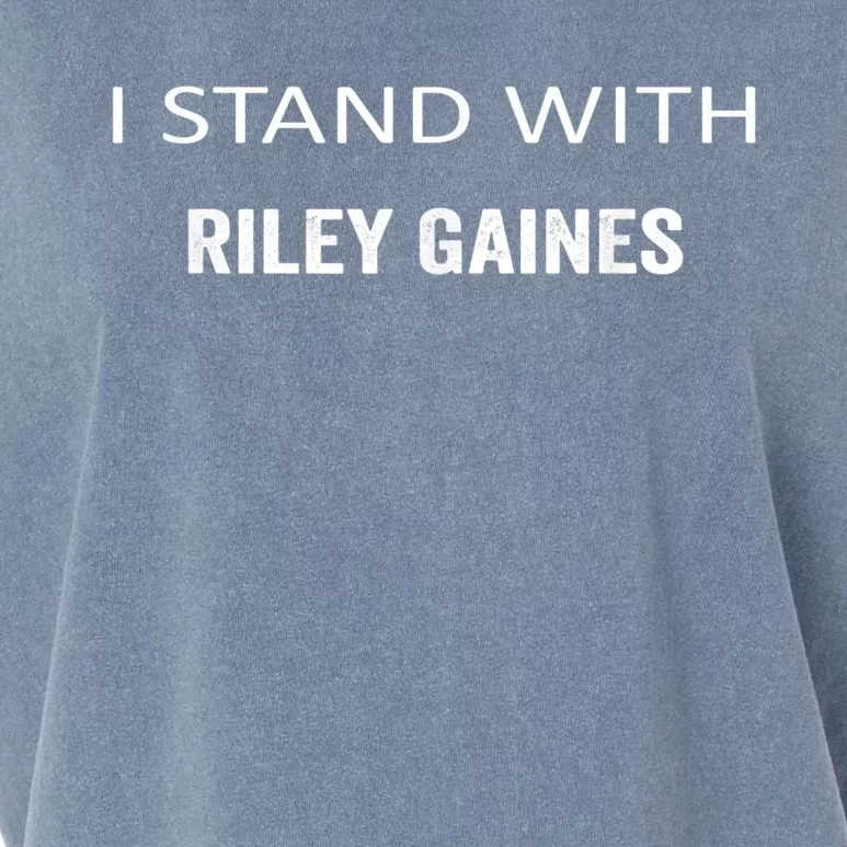 I Stand With Riley Gaines Garment-Dyed Women's Muscle Tee