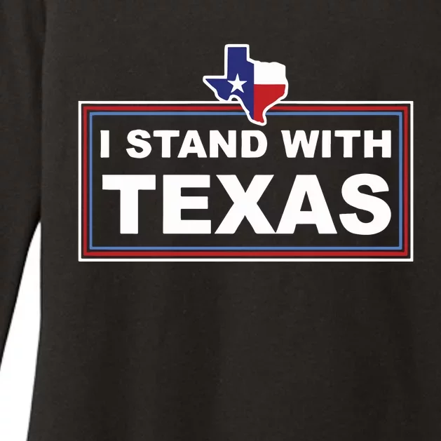 I Stand With Texas Luke Rudkow Womens CVC Long Sleeve Shirt