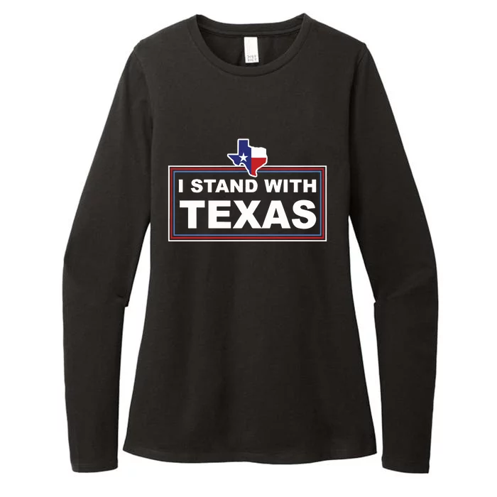 I Stand With Texas Luke Rudkow Womens CVC Long Sleeve Shirt