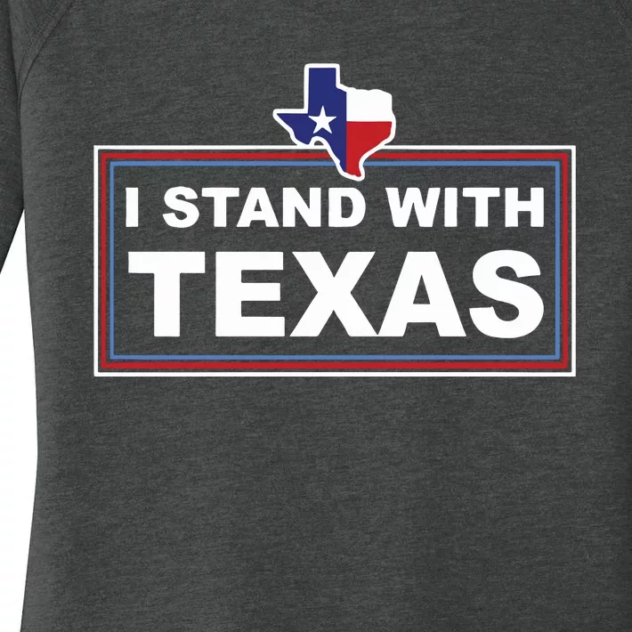 I Stand With Texas Luke Rudkow Women's Perfect Tri Tunic Long Sleeve Shirt