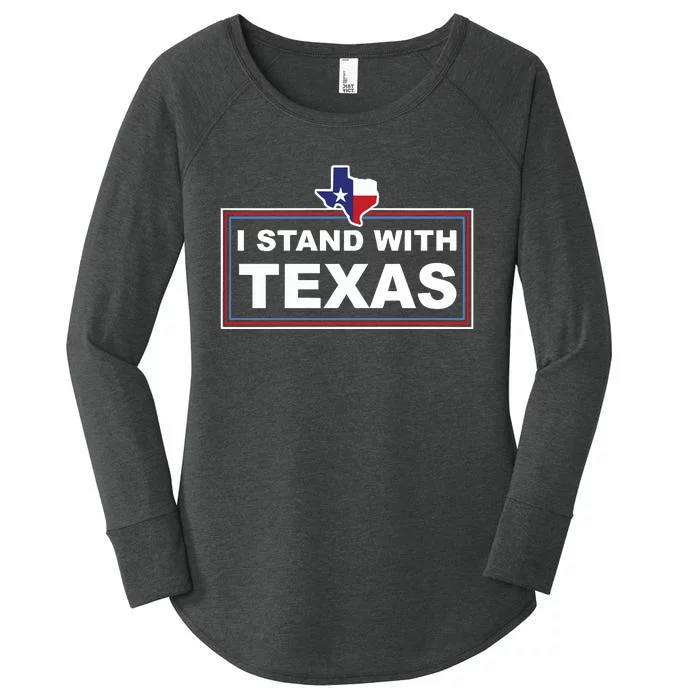 I Stand With Texas Luke Rudkow Women's Perfect Tri Tunic Long Sleeve Shirt