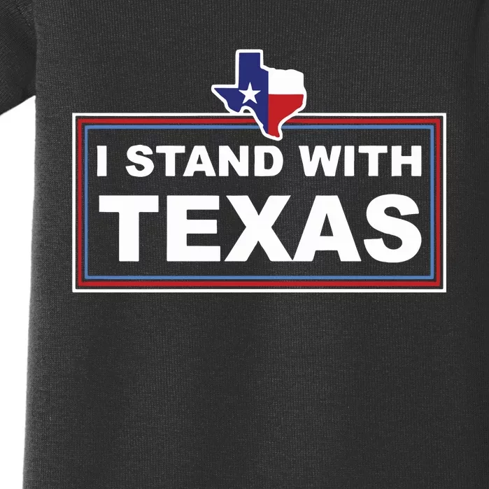 I Stand With Texas Luke Rudkow Baby Bodysuit