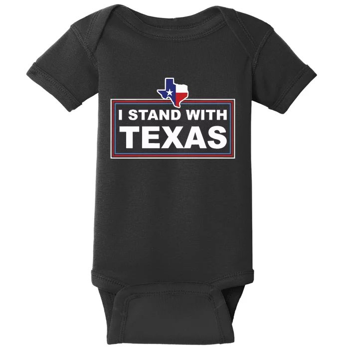 I Stand With Texas Luke Rudkow Baby Bodysuit