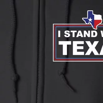 I Stand With Texas Luke Rudkow Full Zip Hoodie