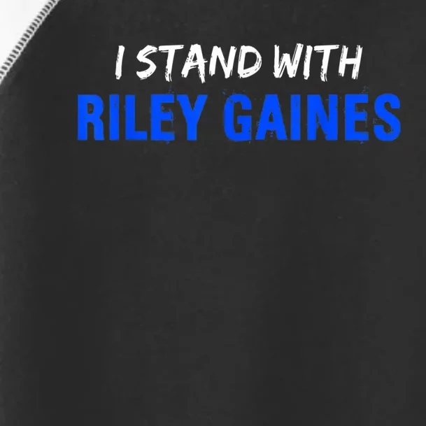 I Stand With Riley Gaines Toddler Fine Jersey T-Shirt