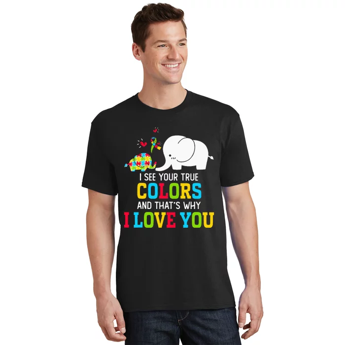 I See Your True Colors Puzzle World Autism Awareness T-Shirt