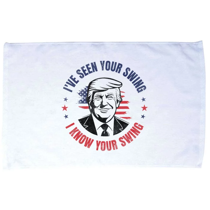 IVe Seen Your Swing I Know Your Swing Funny Golf Microfiber Hand Towel