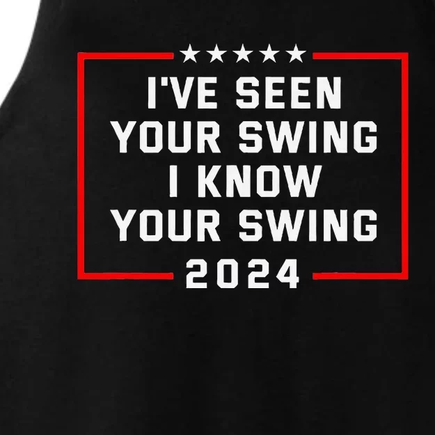 IVe Seen Your Swing Funny Golf Political Satire Ladies Tri-Blend Wicking Tank