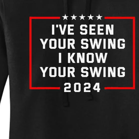 IVe Seen Your Swing Funny Golf Political Satire Women's Pullover Hoodie