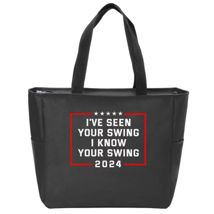 IVe Seen Your Swing Funny Golf Political Satire Zip Tote Bag