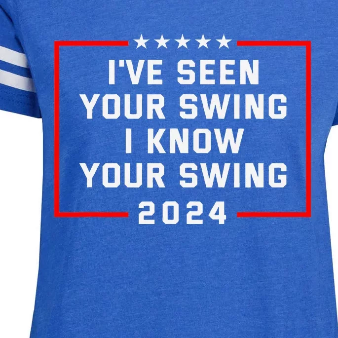 IVe Seen Your Swing Funny Golf Political Satire Enza Ladies Jersey Football T-Shirt