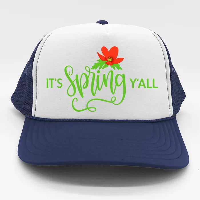 It's Spring Y'all Flower Trucker Hat