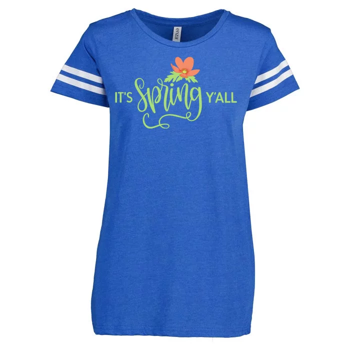 It's Spring Y'all Flower Enza Ladies Jersey Football T-Shirt