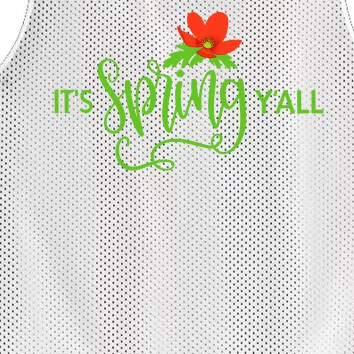 It's Spring Y'all Flower Mesh Reversible Basketball Jersey Tank