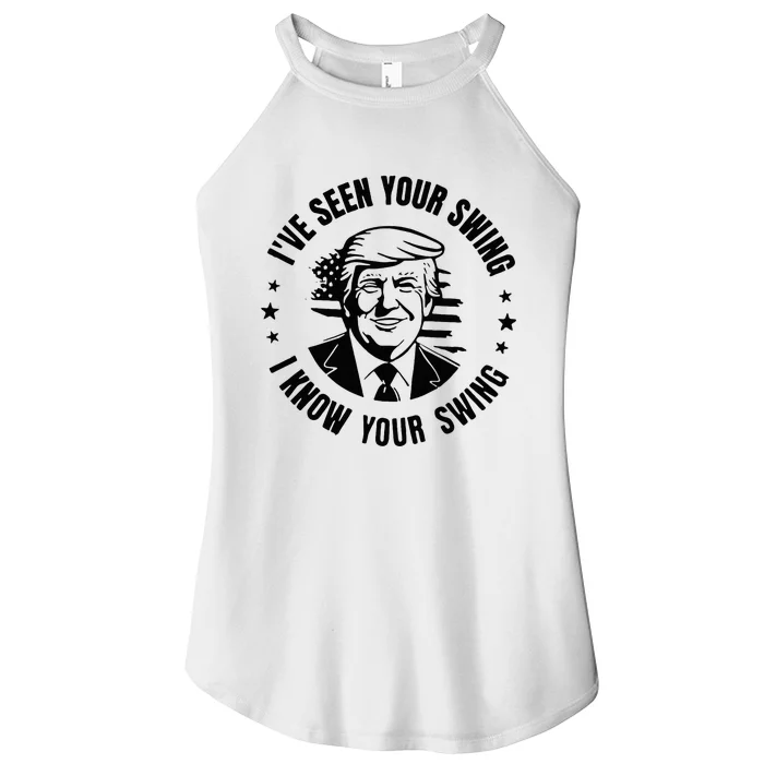 IVe Seen Your Swing I Know Your Swing Women’s Perfect Tri Rocker Tank