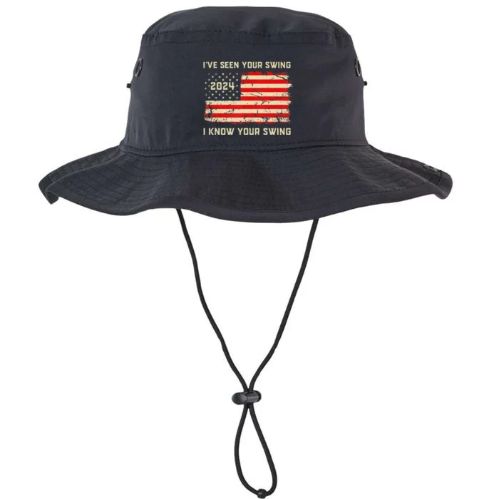 IVe Seen Your Swing I Know Your Swing Golf American Flag Legacy Cool Fit Booney Bucket Hat